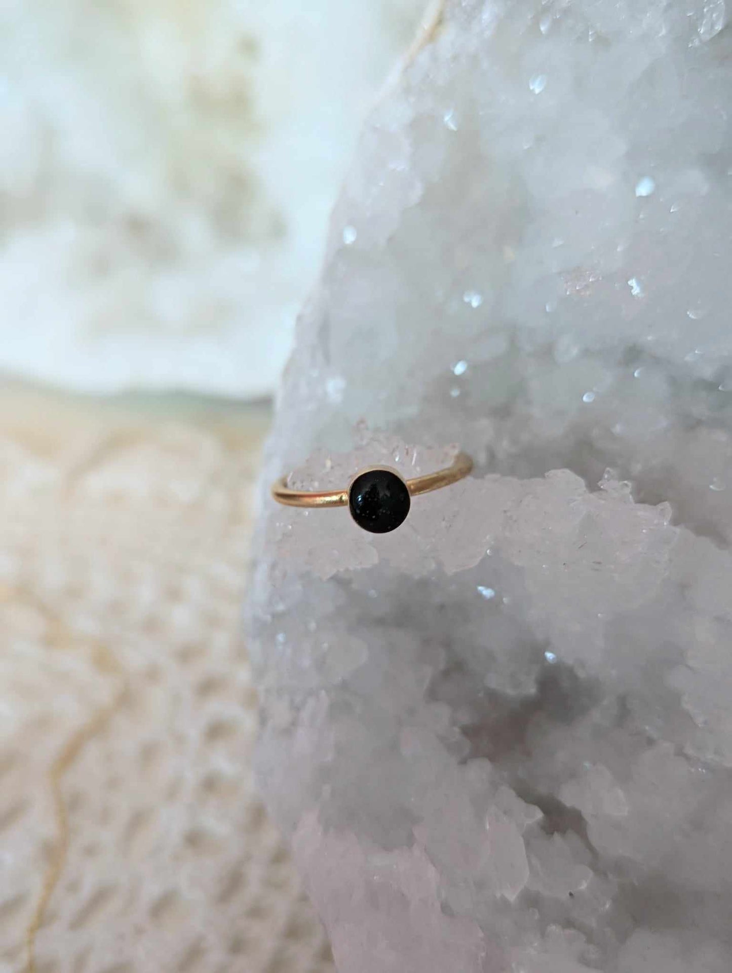 Shungite Aura Ring - Solace Handmade Jewelry