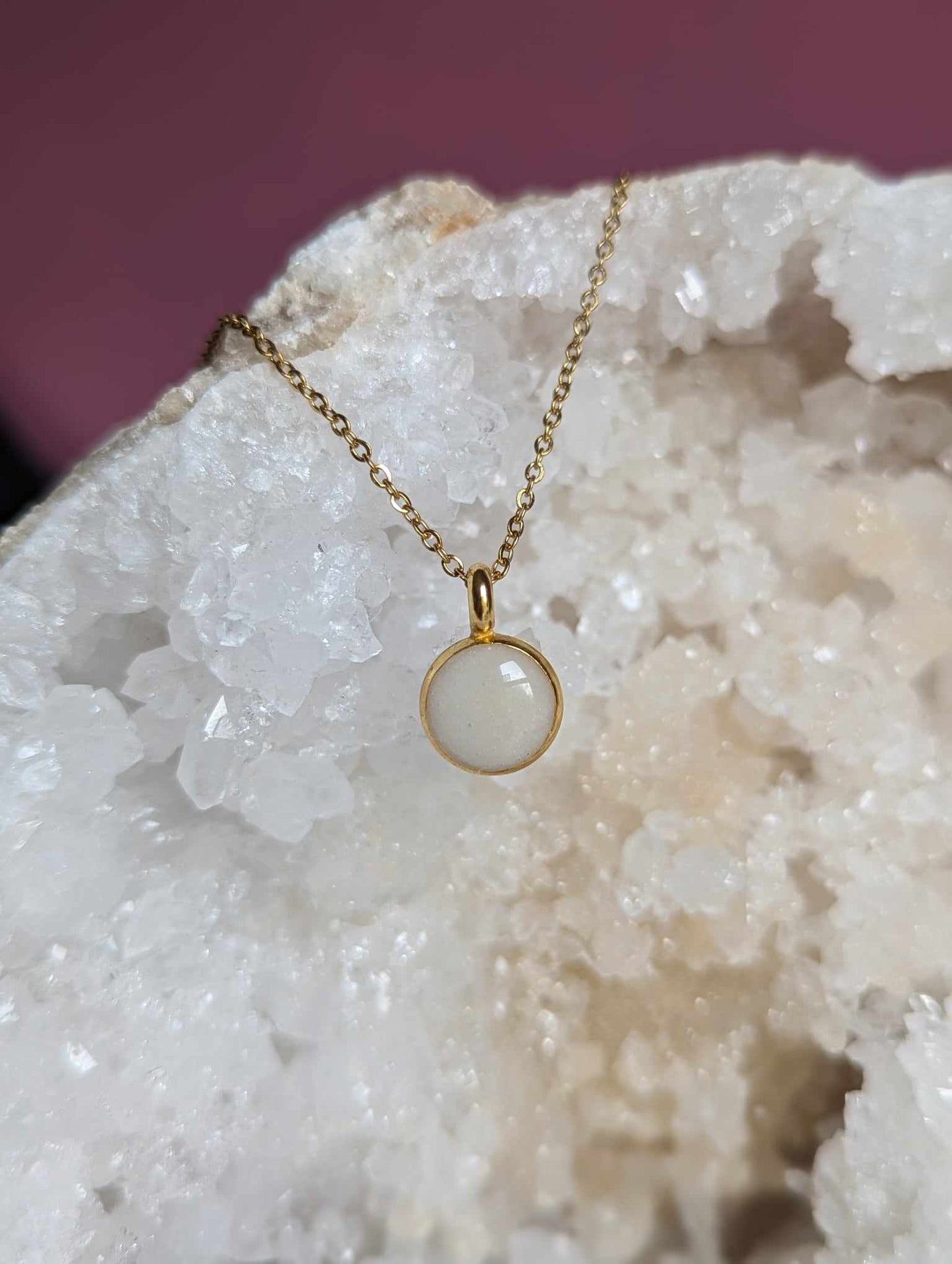 Breastmilk Keepsake Necklace - Customizable - Solace Handmade Jewelry