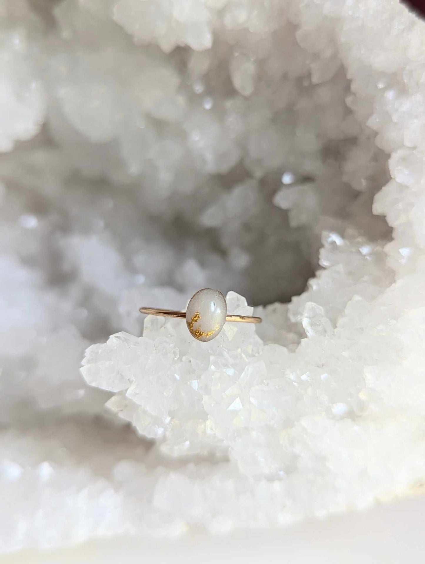 Breastmilk Keepsake Ring - Customizable - Solace Handmade Jewelry